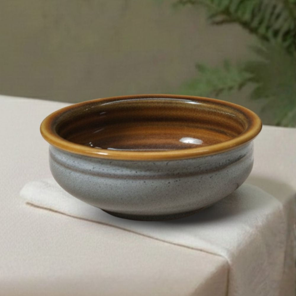 Yellow Edge Grey Handi Set of 2