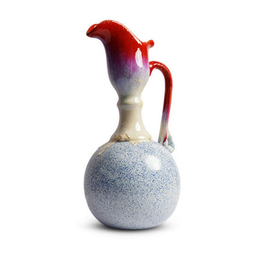 Oriental Red And White Pitcher