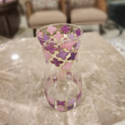 Gulmohar Pink Glass Vase