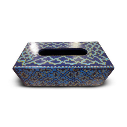 Midnight Blue Wooden Tissue box