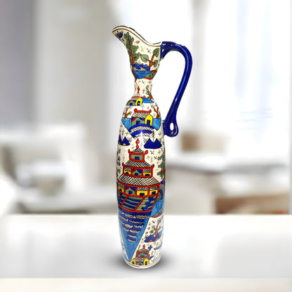 Multicolour Chinese Pitcher