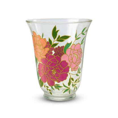 Gulmohar Multicolor Floral Glass Vase