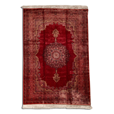 Ruby Jewel Silk Carpet