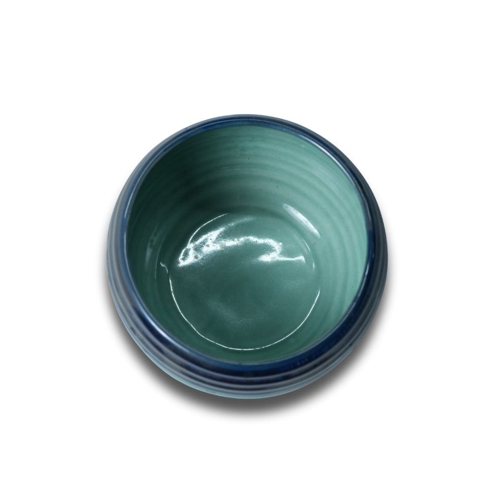 Blue Edge Seafoam Green Deep Bowl Set of 2