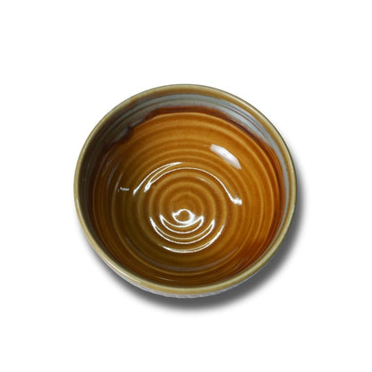 Mustard Embossed Round Bowl Set of 2