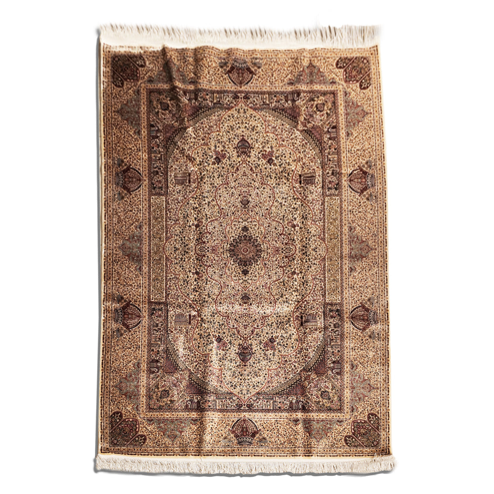 Simply Graceful Royal Beige Silk Carpet