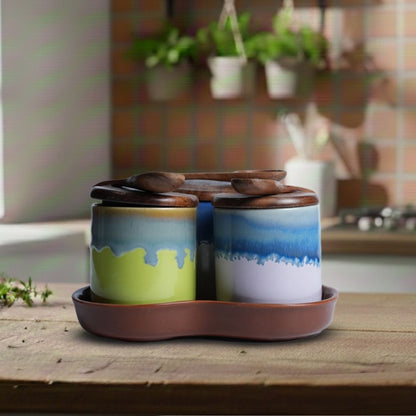 Multicolour Pickle Set of 3-D