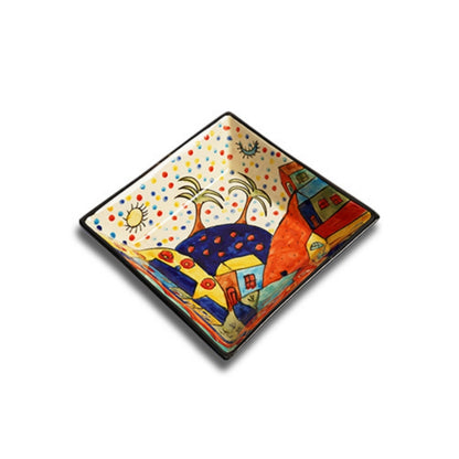 Turkish Ceramic 15cm Square Bowl Set of 2