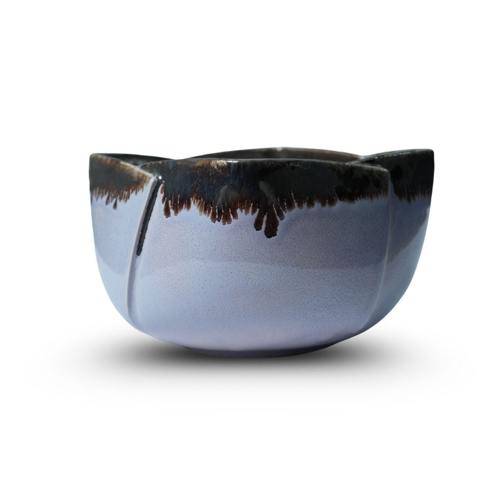 Lavender Square Button Bowl Set of 2