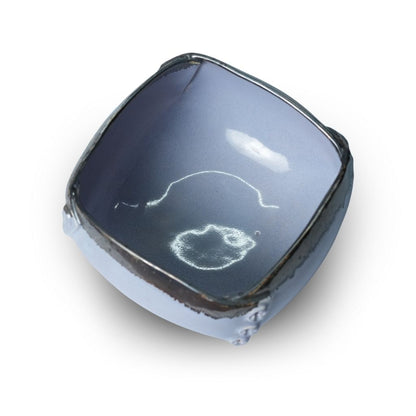 Lavender Square Button Bowl Set of 2