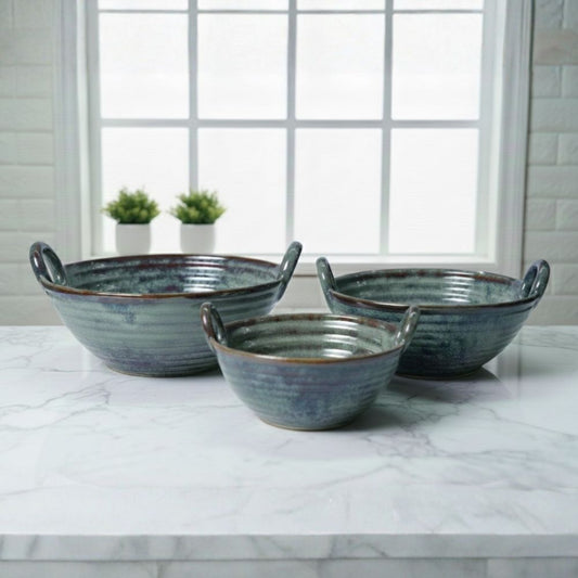 Sage Green Kadhai Sets of 3