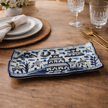Chinese Ceramic Rectangular Platter
