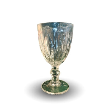 White Glass Goblet Set of 6