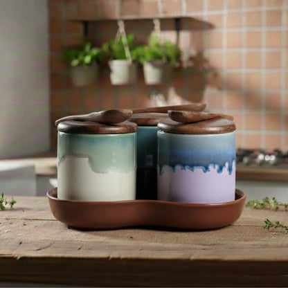 Multicolour Pickle Set of 3-A