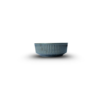Ribbed Ceramic Serving Bowl U1