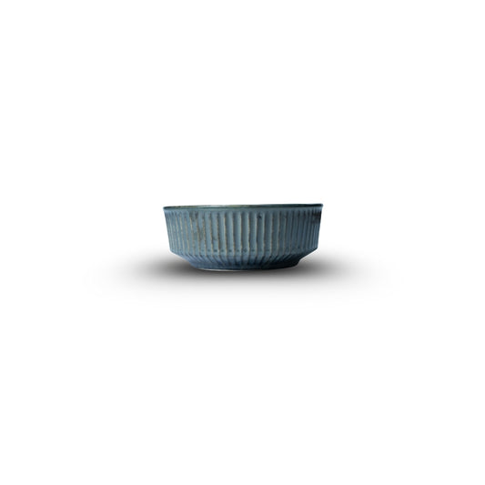 Ribbed Ceramic Serving Bowl U1