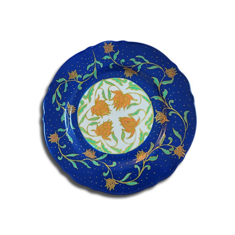 Filomina Ceramic Blue Plate