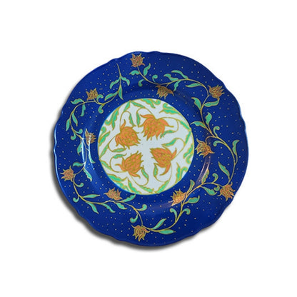 Filomina Ceramic Blue Plate