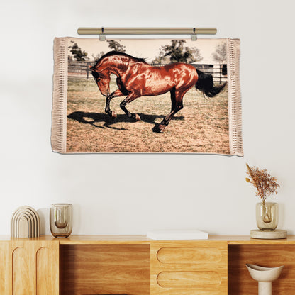 Galloping Horse Wall Tapestry - Majestic Equine Art Decor
