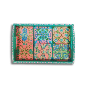 Multicolor Floral Tray