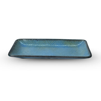 Blue Speckled Platter Set of 2