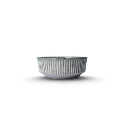Ribbed Ceramic Serving Bowl U1