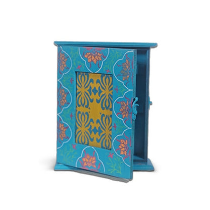 Sky Blue Floral Key Box