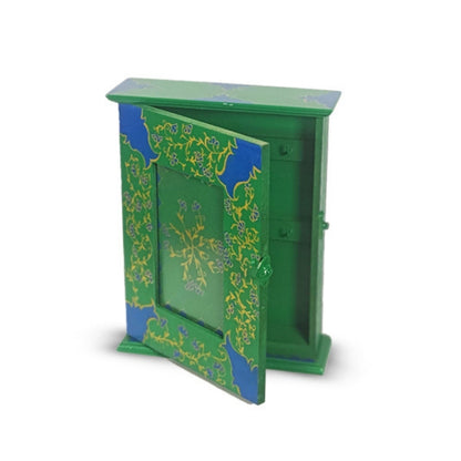 Green Floral Key Box
