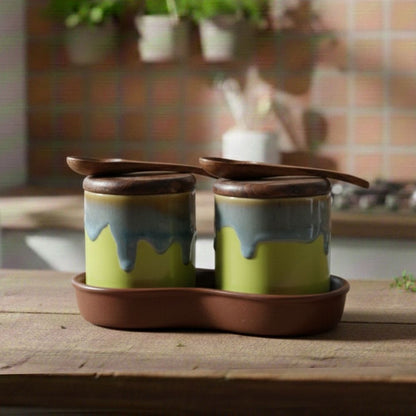 Multicolour Pickle Set of 2-A
