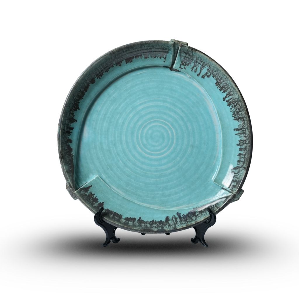 Ocean Blue Cut Plate