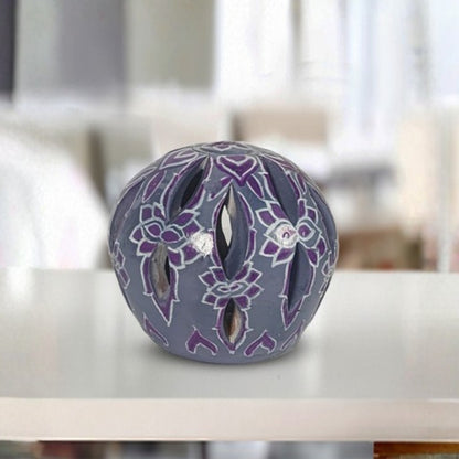 Qandeel Grey Ceramic Lantern