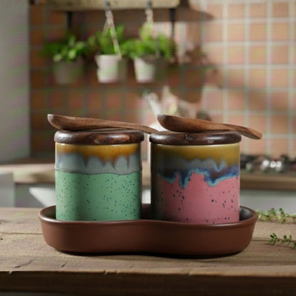 Multicolour Pickle Set of 2-H