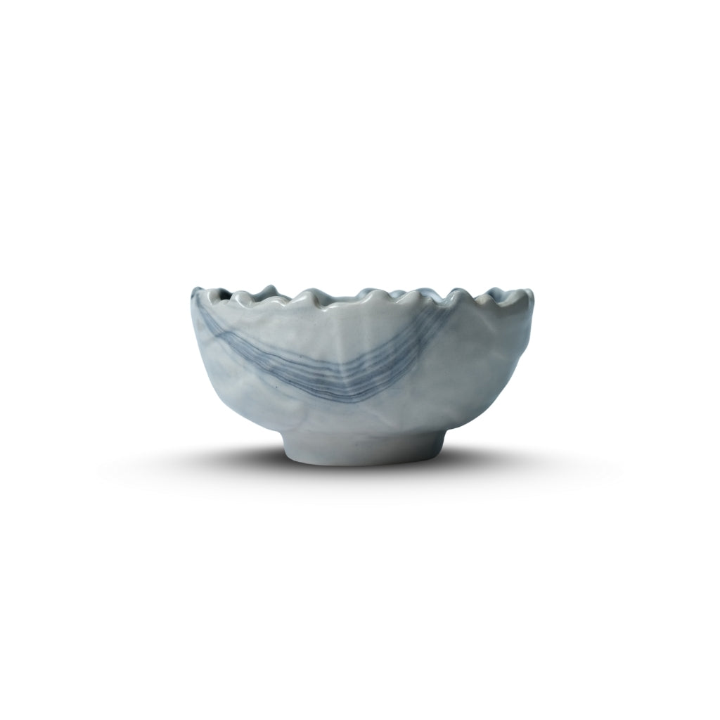 White Edge Bowl Set of 2