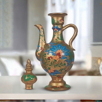 Jurrah Golden Decorative Ceramic Pitcher