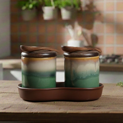 Multicolour Pickle Set of 2-D