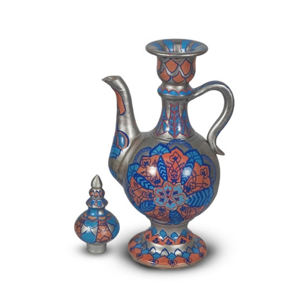 Jurrah Silver Decorative Ceramic Pitcher