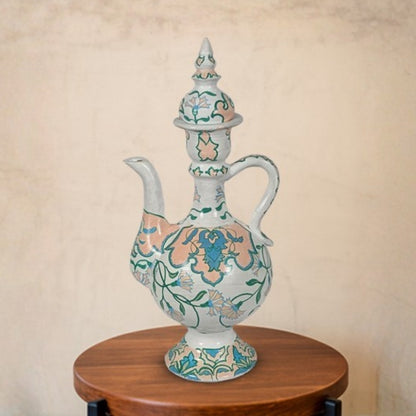Jurrah White Decorative Ceramic Pitcher