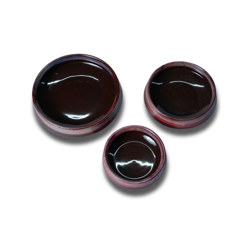 Red Serving Dish Set of 3