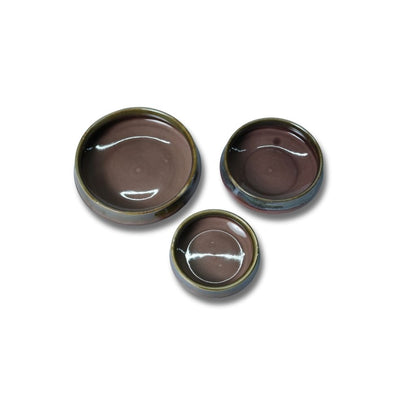 Green Serving Dish Set of 3