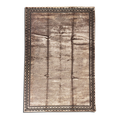 Modern Design Grey Pattern Mosaic Silk Carpet