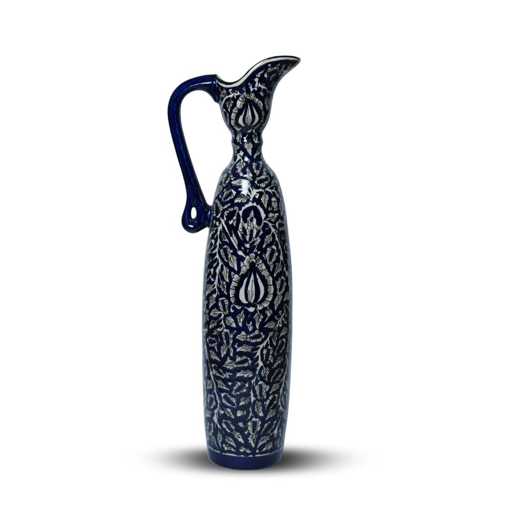 Blue Floral Pitcher