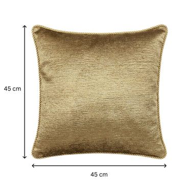 Golden Hues Cotton Chambray Cushion Cover 45x45 cm