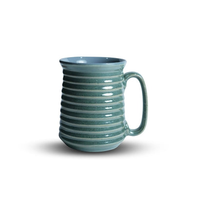 Sea Green Ribbed Jumbo Mug Set of 2