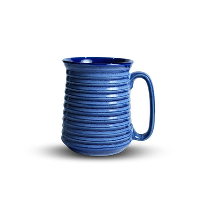 Ocean Blue Ribbed Jumbo Mug Set of 2