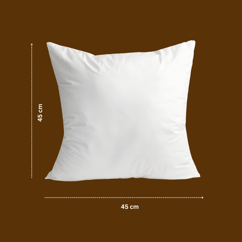 Spring’s Herald - Square Ivory-White Floral Embroidered Cushion Cover