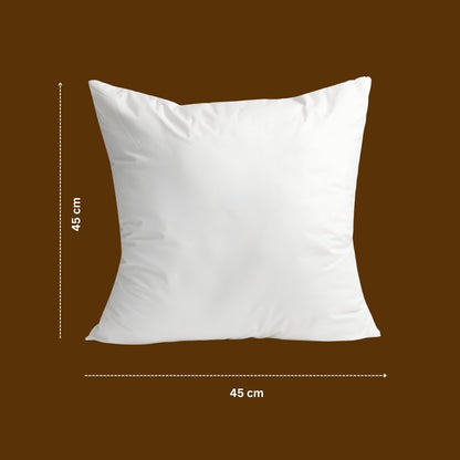 Spring’s Herald - Square Ivory-White Floral Embroidered Cushion Cover