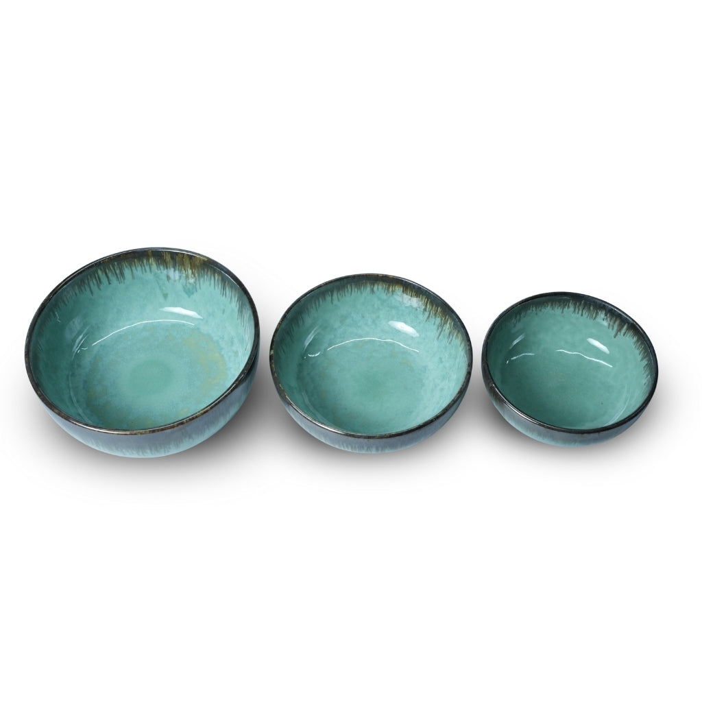 Seafoam Green Bowl Set of 3
