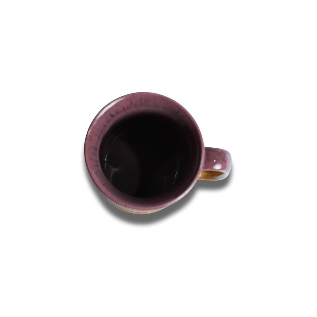 Plum Edge Gold Ribbed Jumbo Mug Set of 2