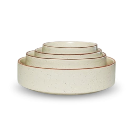 Cream Deep Serving Dish Set of 4