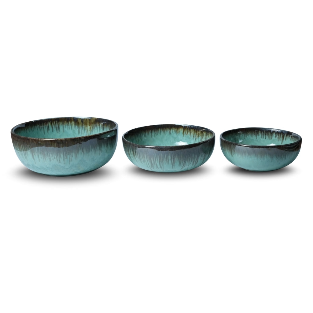 Seafoam Green Bowl Set of 3